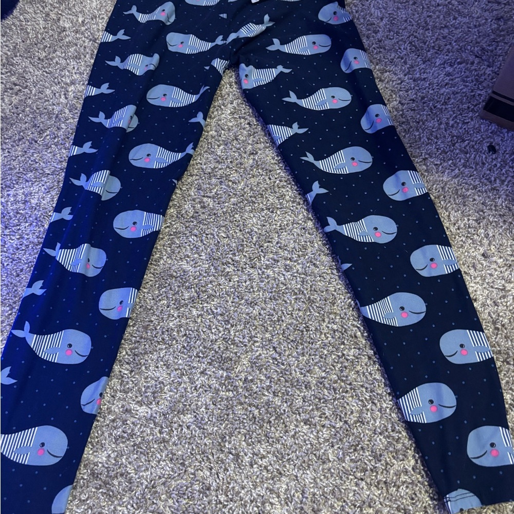 Whale Print Leggings